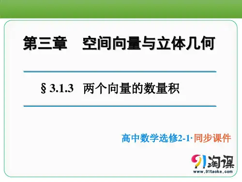 课件2：3.1.3两个向量的数量积