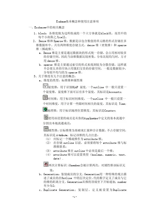 Essbase基本概念