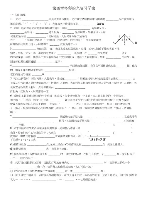 4章多彩的光复习学案.docx