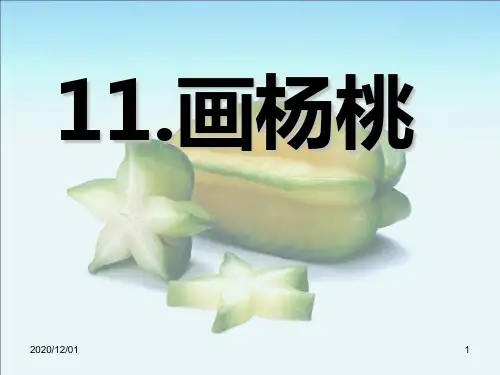 小学三年级下册语文《画杨桃》PPT优质课件