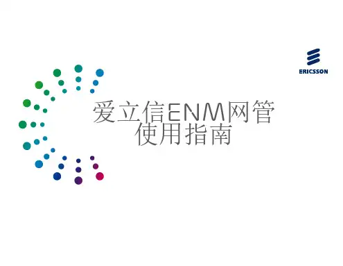 爱立信ENM网管使用指南
