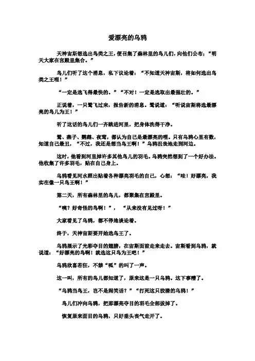 爱漂亮的乌鸦