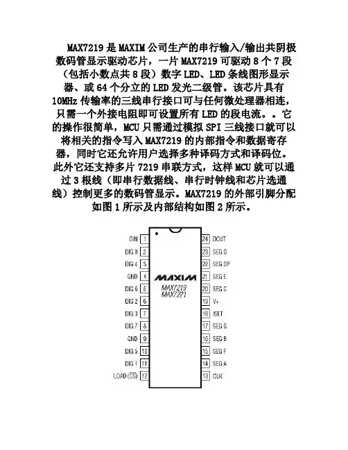 MAX7219中文资料-附有程序