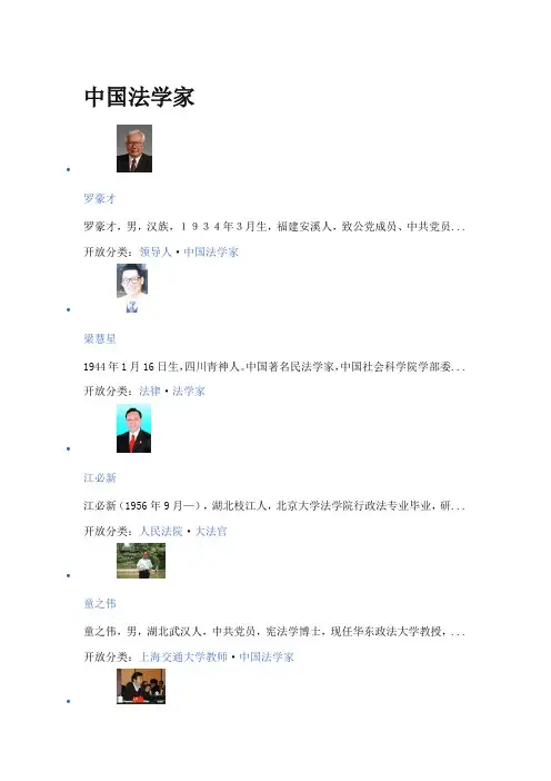 中国法学家