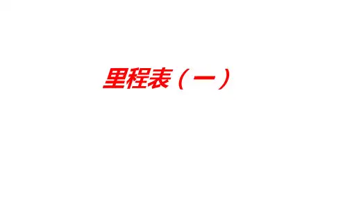 北师大版数学三年级上册 第三单元 里程表 课件(共15张PPT)
