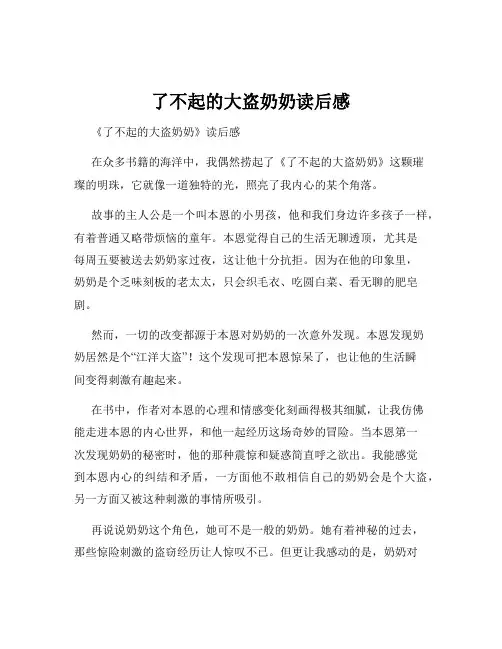 了不起的大盗奶奶读后感