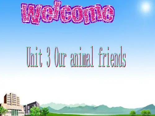 英语 Unit 3 Our animal friends 课件