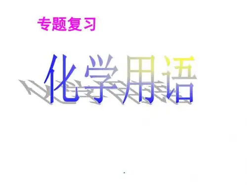 九年级化学复习：化学用语专题复习课件