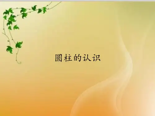 六年级数学下册课件-3.1.1 圆柱的认识-人教版(共37张PPT)