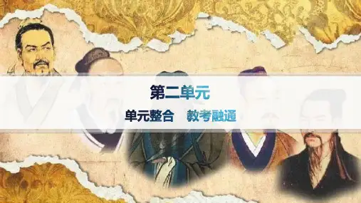 2024-2025学年高二语文选择性必修上册(配人教版)课件第二单元整合教考融通