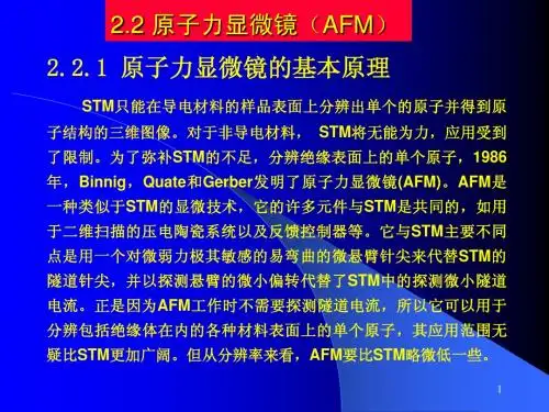 2 原子力显微镜AFM