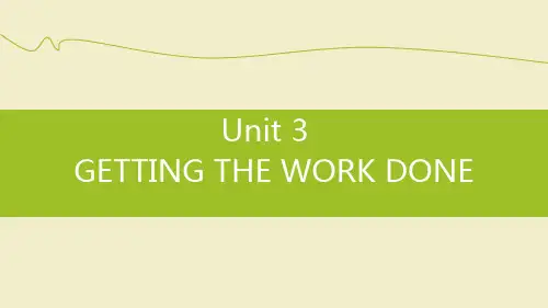 ESAP商学英语教程-电子教案Unit3