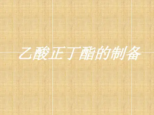 乙酸正丁酯的制备