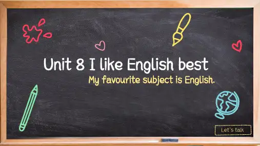 广州版英语四上unit8 I like English best第二课时