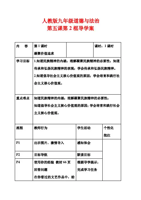 道德与法治九年级上册《文明与家园 第五课 守望精神家园 凝聚价值追求》_7