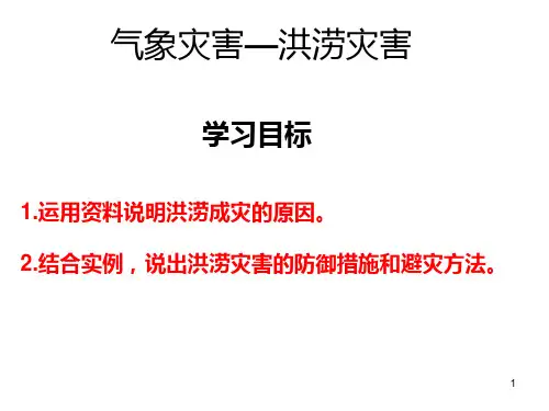 气象灾害—洪涝灾害PPT课件