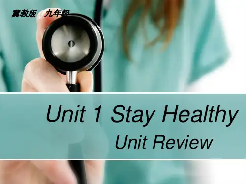 冀教版英语九年级 Unit1 复习Unit_Review
