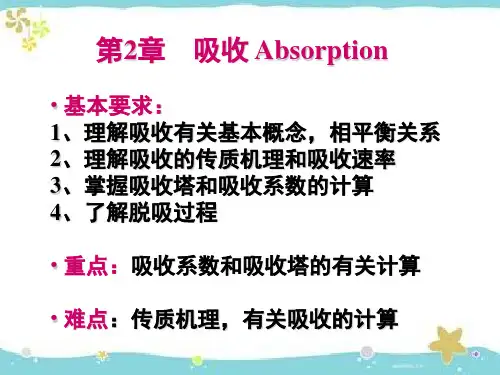 化工原理——吸收课件