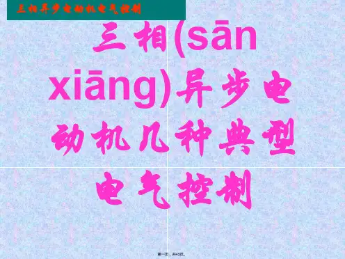 三相异步电动机几种典型电气控制培训教材
