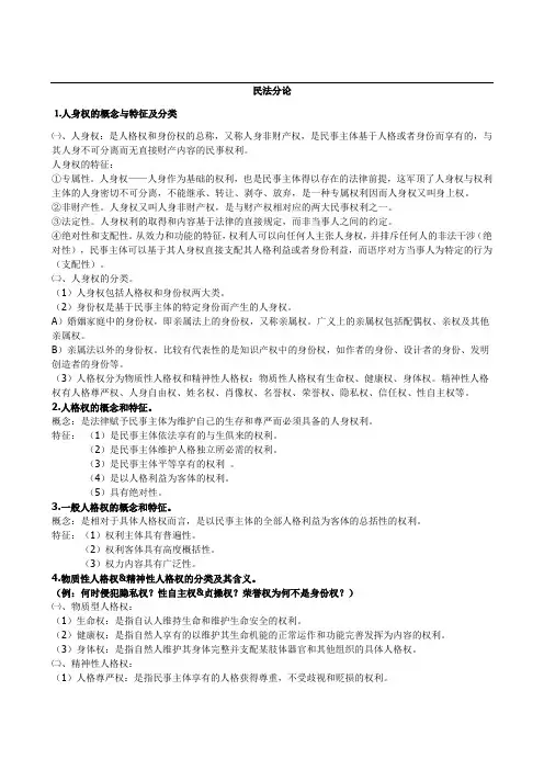 民法分论