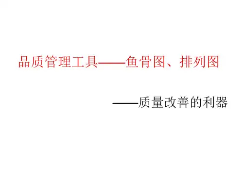 鱼骨图排列图PPT