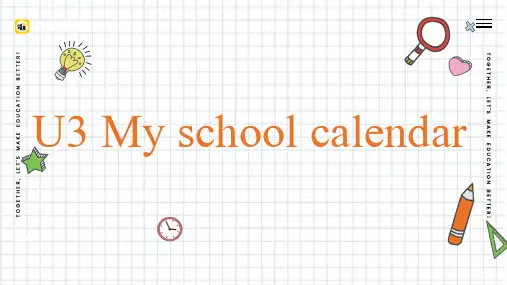 Unit3Myschoolcalendar(课件)人教PEP版英语五年级下册
