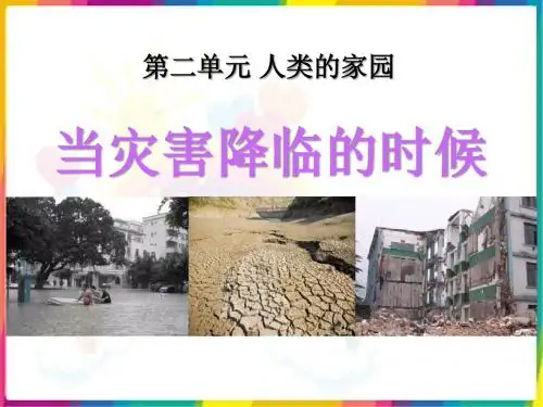 《当灾害降临的时候》人类的家园PPT实用课件4