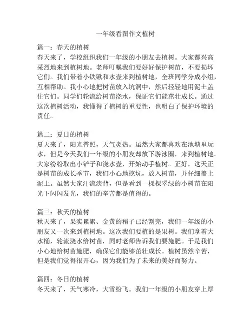 一年级看图作文植树