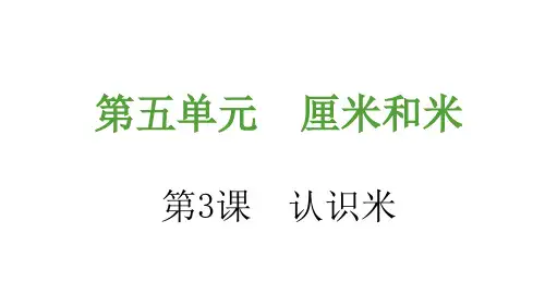 认识米PPT课件