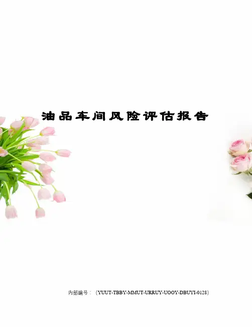 油品车间风险评估报告