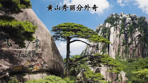 (教学课件)9.黄山奇石二年级上册语文人教版