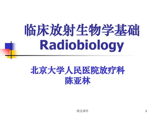 临床放射生物学基础ppt课件
