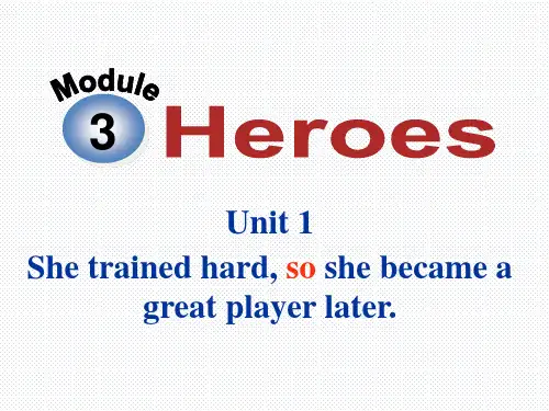 外研版九年级英语上册Module-3-Heroes(共107张PPT)