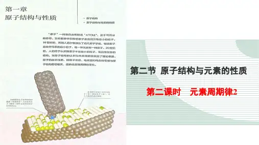 高二化学选择性必修2-物质结构与性质-《元素周期律(二)》精品课件