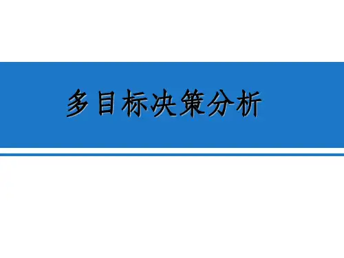多目标决策分析ppt课件 (2)