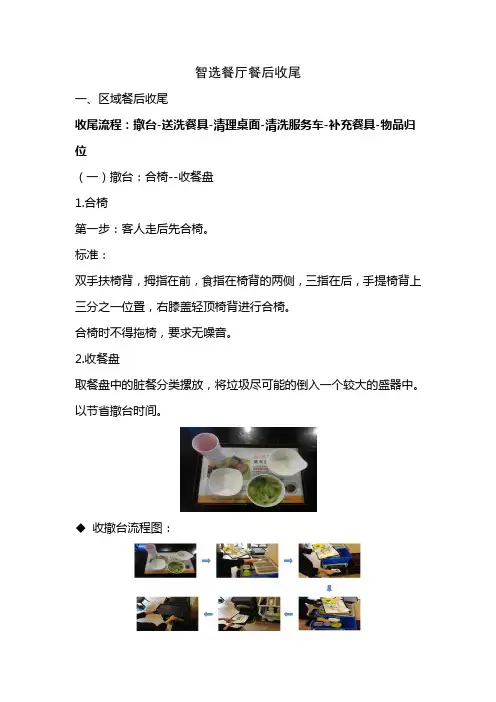 智选餐厅餐后收尾