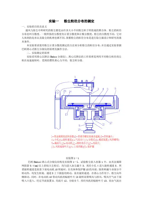 大气污染控制工程实验讲义-余