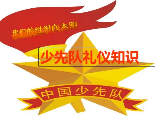规范少先队礼仪培训课件