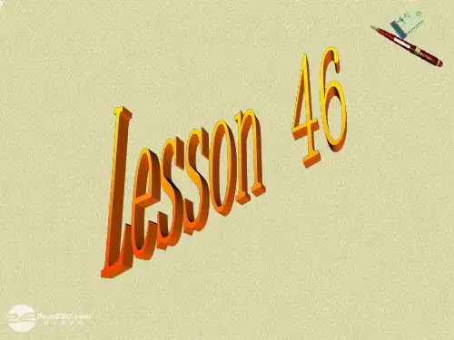 七年级英语上册 Unit 6《Let’s Go》Lesson 46精品课件(1) 冀教版