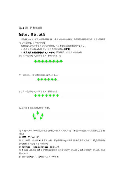 (完整版)植树问题讲义