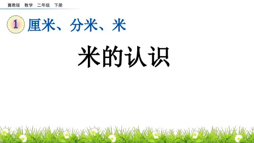 米的认识冀教版数学二年级下册PPT课件