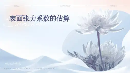 表面张力系数的估算