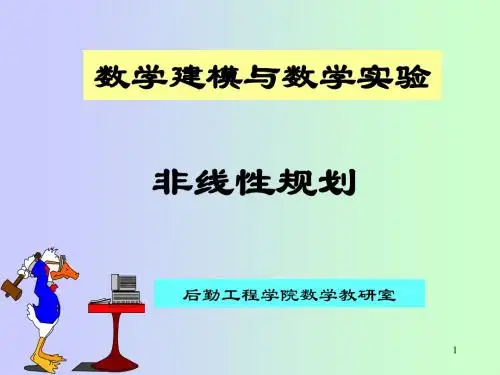 第6讲 非线性规划