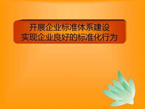 最新2019-企业标准体系建设-PPT课件