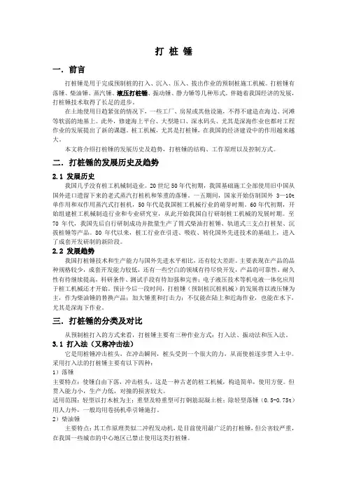 打桩锤(海卓液压打桩锤)概述