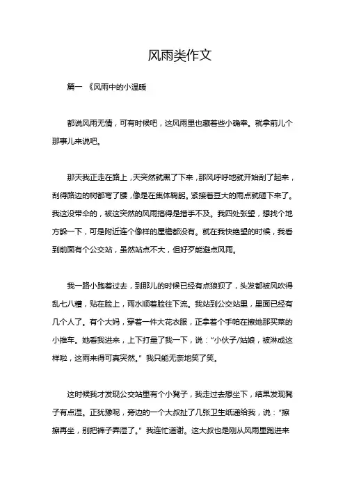 风雨类作文