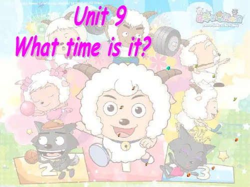 开心学英语三年级下册《Unit 9 What time is it》ppt课件之一