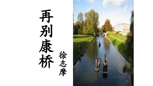 部编版高中语文选择性必修下册6.2《再别康桥》课件15张PPT