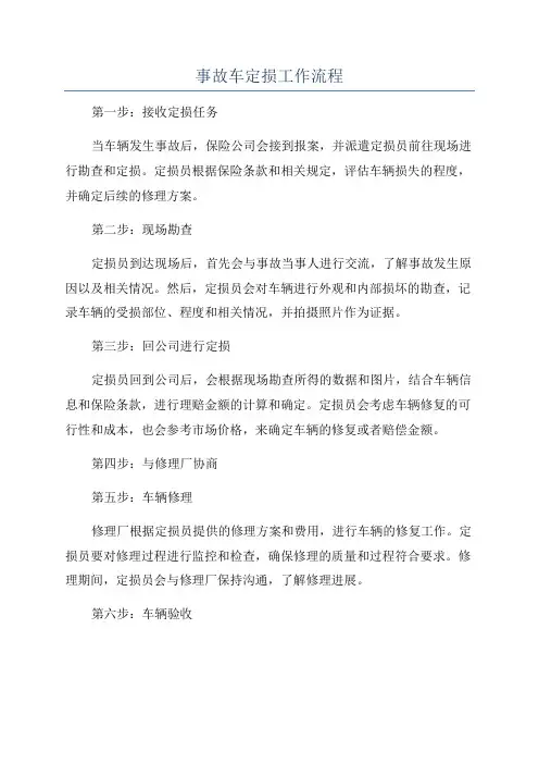 事故车定损工作流程