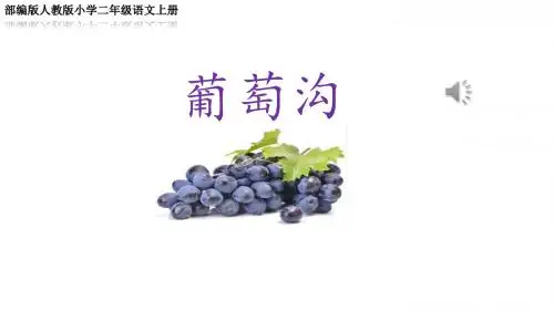 部编版人教版小学二年级语文上册《葡萄沟》ppt课件